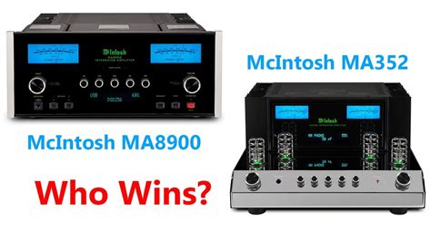 The light in the display and the LEDs that illuminate the pipes can be dimmed or switched off. . Mcintosh ma352 vs ma8900